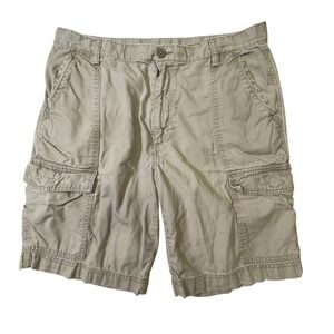 Caribbean Cargo Shorts Relaxed Fit Casual Outdoor Khaki Beige Men's‎ Size 36